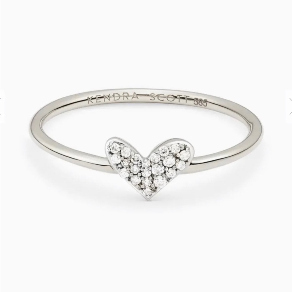 Kendra Scott fine jewelry white gold ring